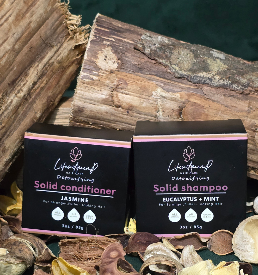 Natural Shampoo  and Conditioner Bars Combo