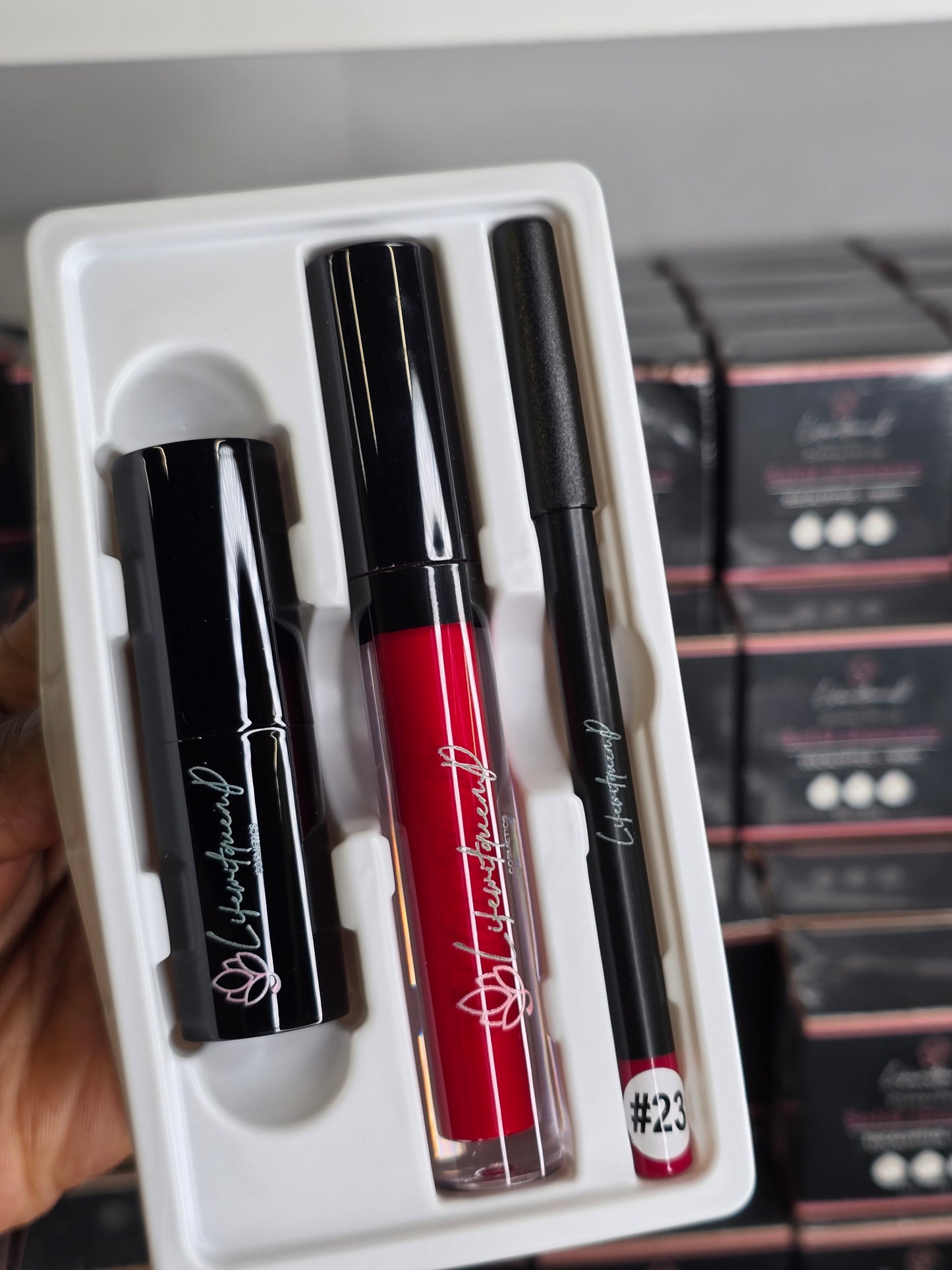 3 in 1 Waterproof Lipstick, LipGloss Matte Creamy, and Lip Liner Set