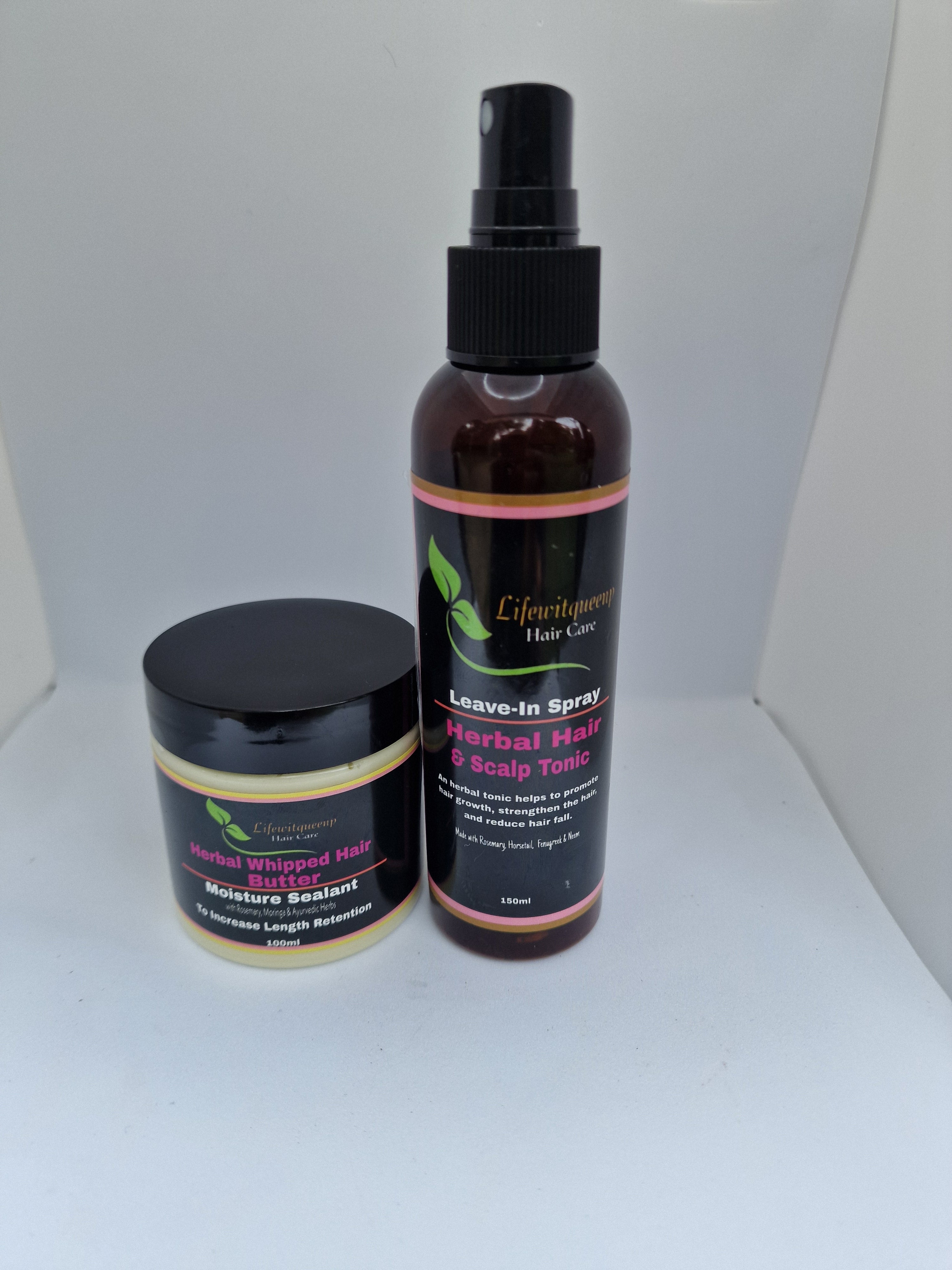 Herbal Hair Butter + Herbal Hair & Scalp Tonic - Lifewitqueenp
