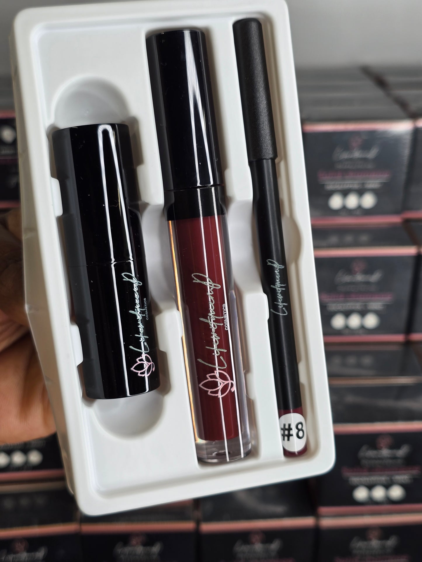 3 in 1 Waterproof Lipstick, LipGloss Matte Creamy, and Lip Liner Set
