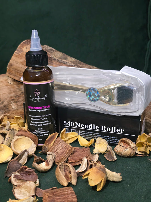 Growth Revive  Herbal Hair Growth Oil with Derma Roller