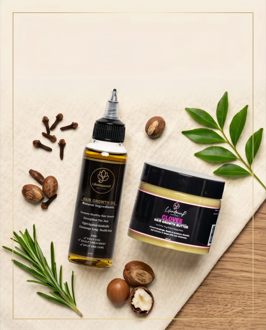 Herb Infused Cloves Hair Butter+ Ayurvedic Hair Growth Oil For Hair Breakages and Hair Thickness