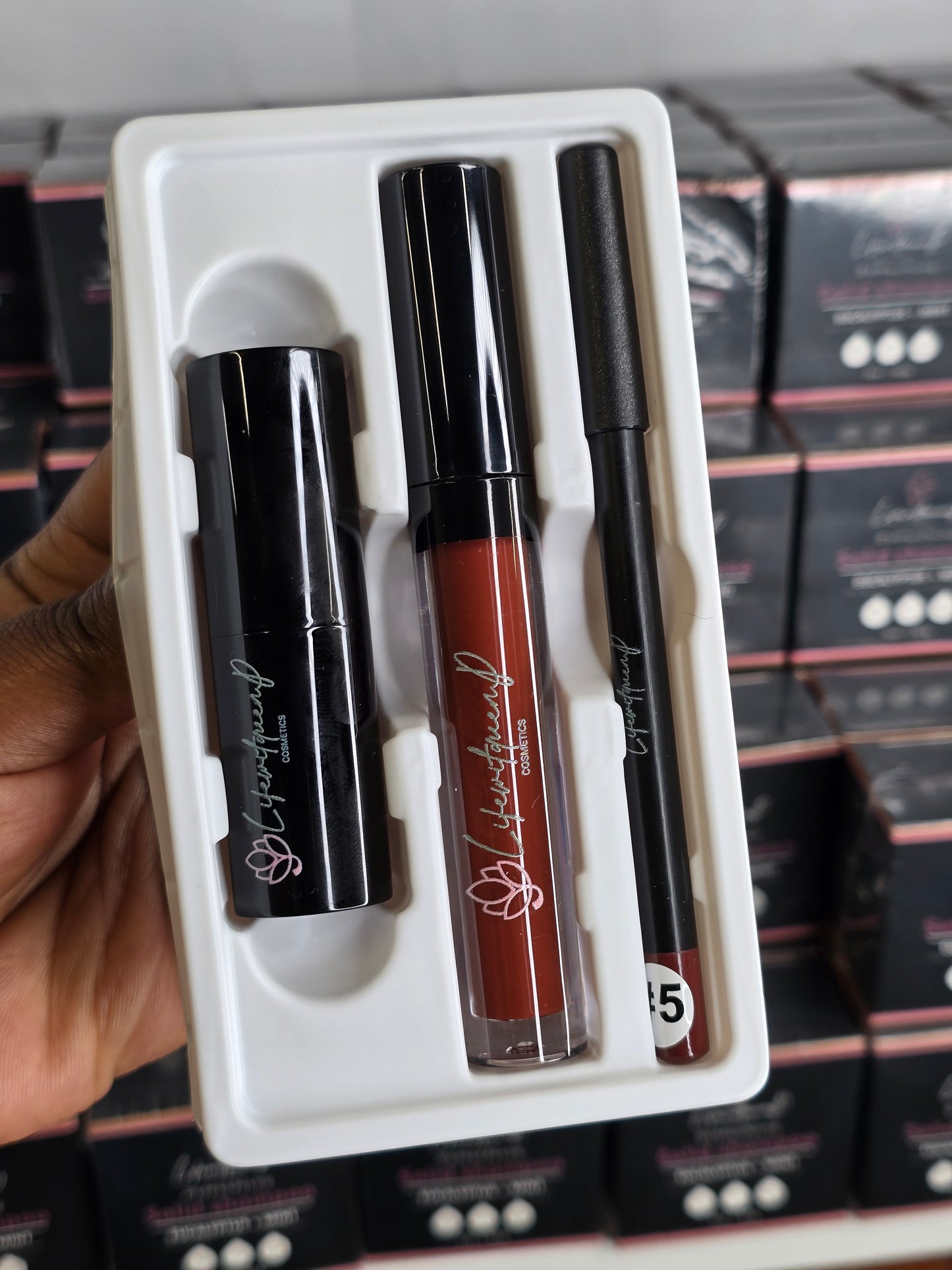 3 in 1 Waterproof Lipstick, LipGloss Matte Creamy, and Lip Liner Set