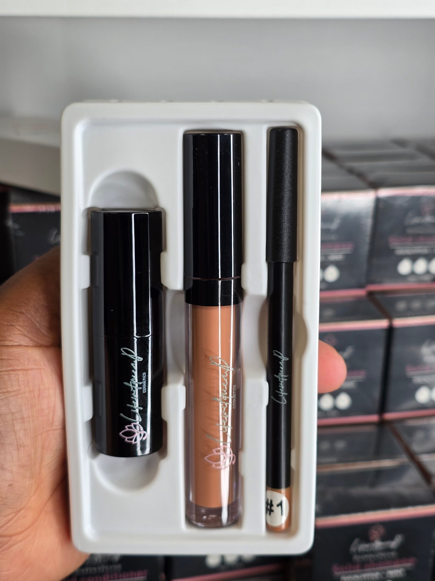 3 in 1 Waterproof Lipstick, LipGloss Matte Creamy, and Lip Liner Set