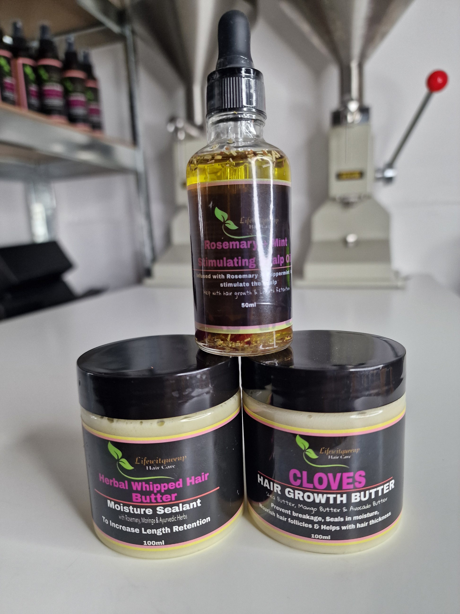 Hair Butter & Rosemary + Mint Oil Bundle - Lifewitqueenp
