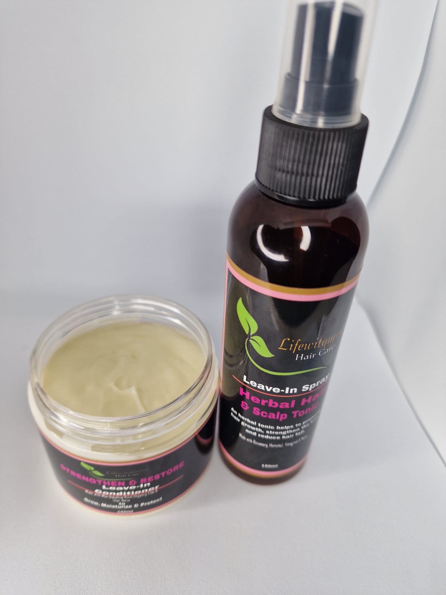 Strengthen & Restore Leave in Moisturizer + Herbal hair & Scalp Tonic ...