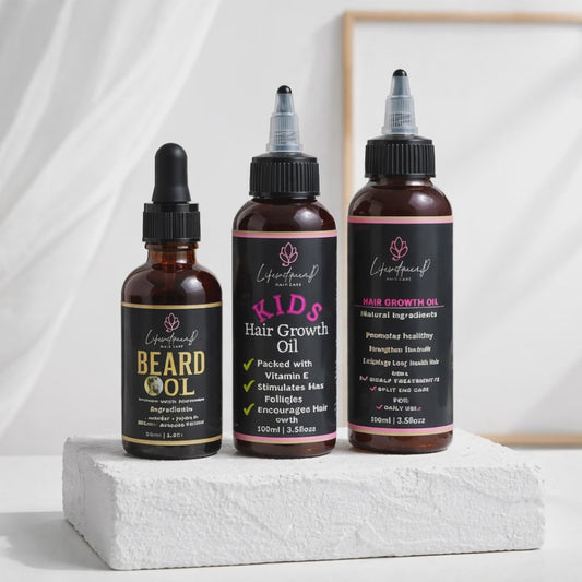 Family Hair Oil Bundle - Ayurvedic, Kids & Beard Oil