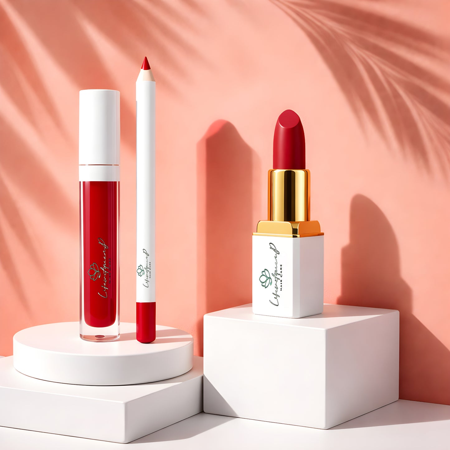 3 in 1 Waterproof Lipstick, LipGloss Matte Creamy, and Lip Liner Set