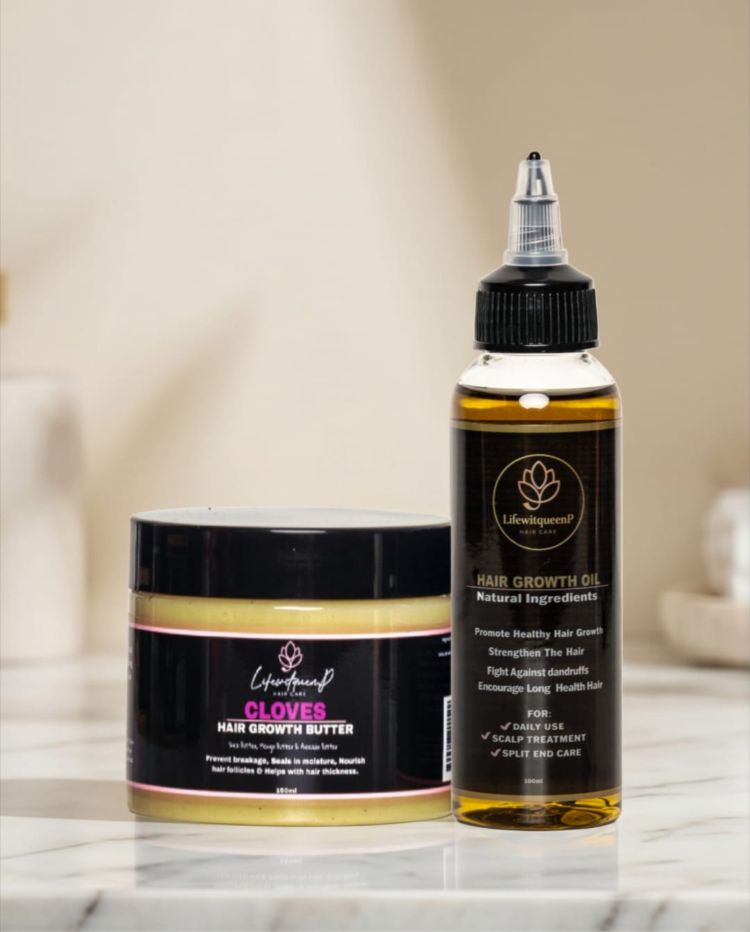 Herb Infused Cloves Hair Butter+ Ayurvedic Hair Growth Oil For Hair Breakages and Hair Thickness