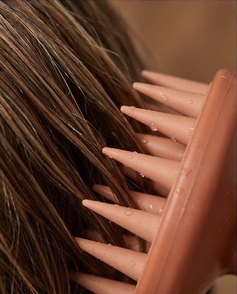 Scalp Massager Treatment Hair Oil Applicator and Shampoo Brush Head