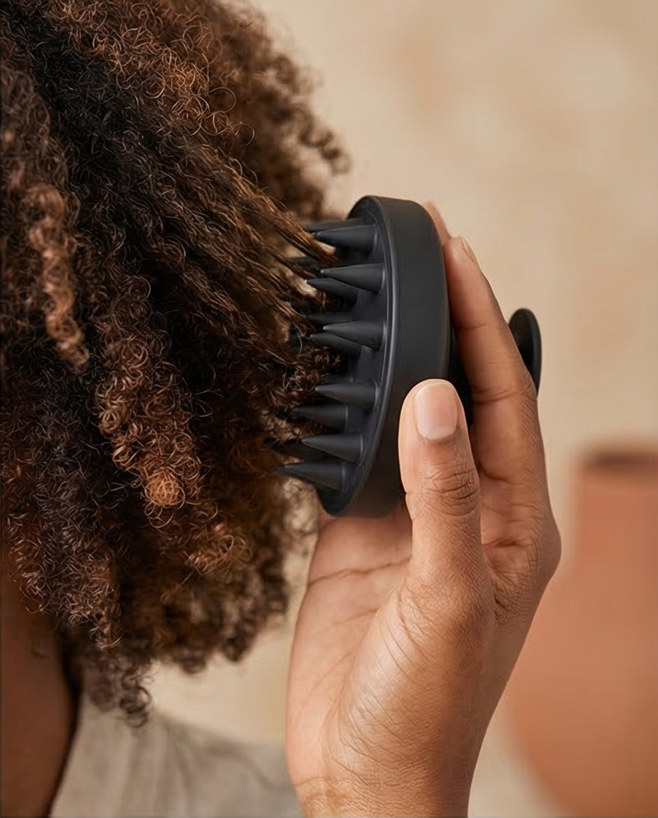 Scalp Massager Treatment Hair Oil Applicator and Shampoo Brush Head