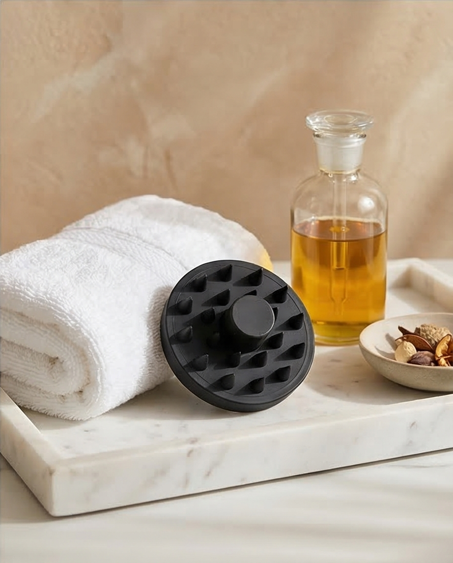 Scalp Massager Treatment Hair Oil Applicator and Shampoo Brush Head
