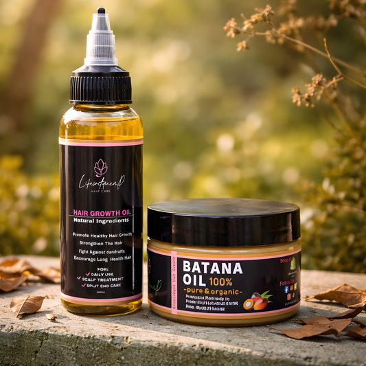 Hair Growth Duo Bundle - Ayurvedic Oil & Raw Batana Oil