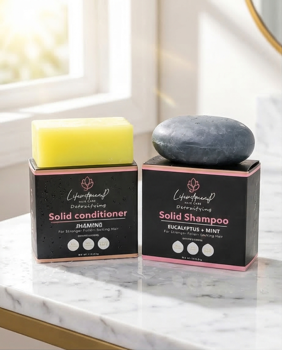 Natural Shampoo  and Conditioner Bars Combo