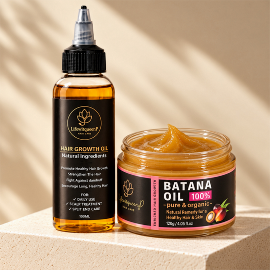 Hair Growth Duo Bundle - Ayurvedic Oil & Raw Batana Oil