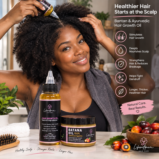Hair Growth Duo Bundle - Ayurvedic Oil & Raw Batana Oil