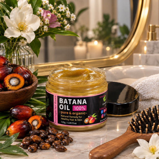 Raw Batana Oil for Hair Growth: 100% Pure  & Organic - Dr. Sebi Batana Oil  Unrefined Promotes Hair thickness for Women & Men  120g