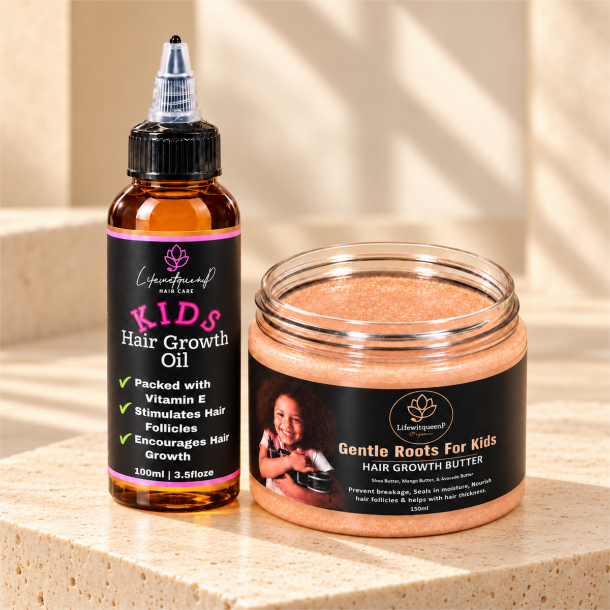 Gentle Roots For Kids |Kids Essentials Hair Growth Duo