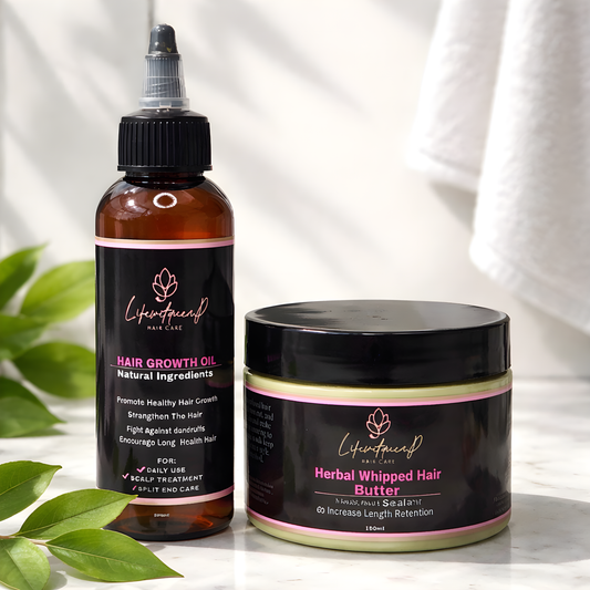 Strengthen & Anti Breakage Combos - Moisturing Hair Butter +Hair Grow Oil