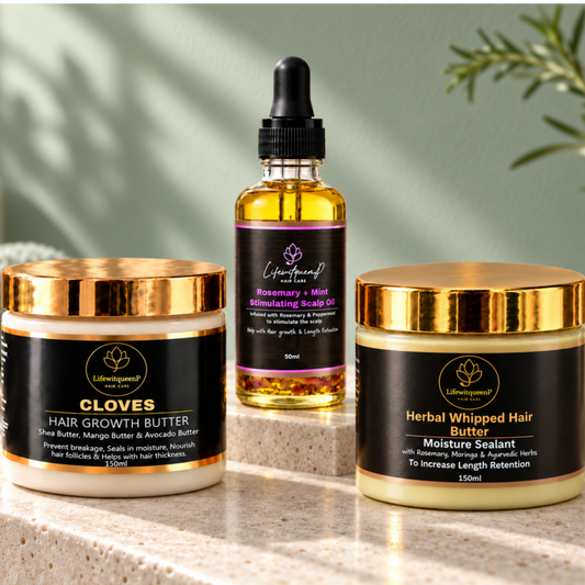Hair Butter & Rosemary + Mint Oil  Bundle