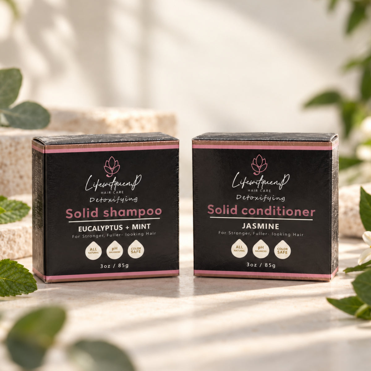 Natural Shampoo  and Conditioner Bars Combo