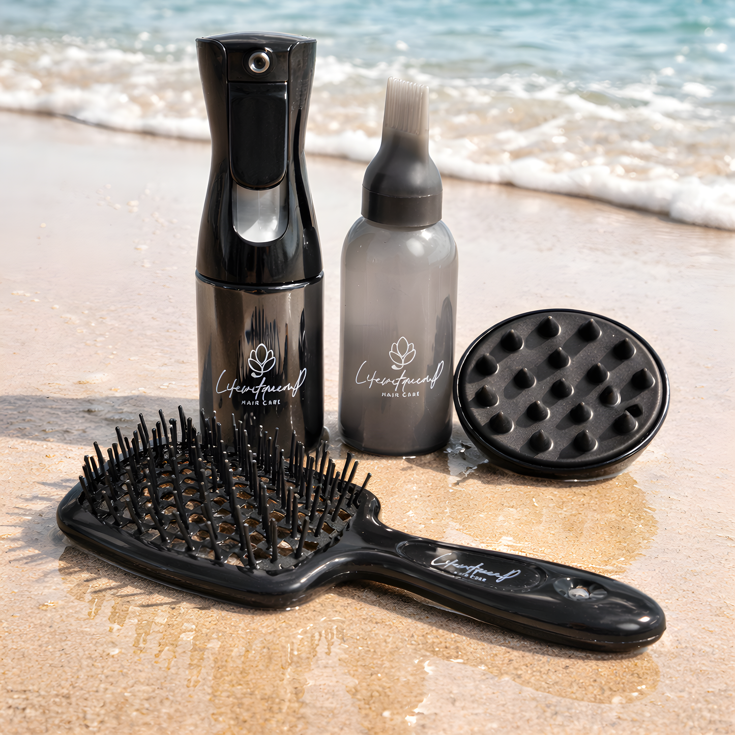 Hair Applicator Bottle-Root Comb Applicator Hair Spray Bottle, Oil Applicator for Hair, Scalp Massager, and Hair Brush