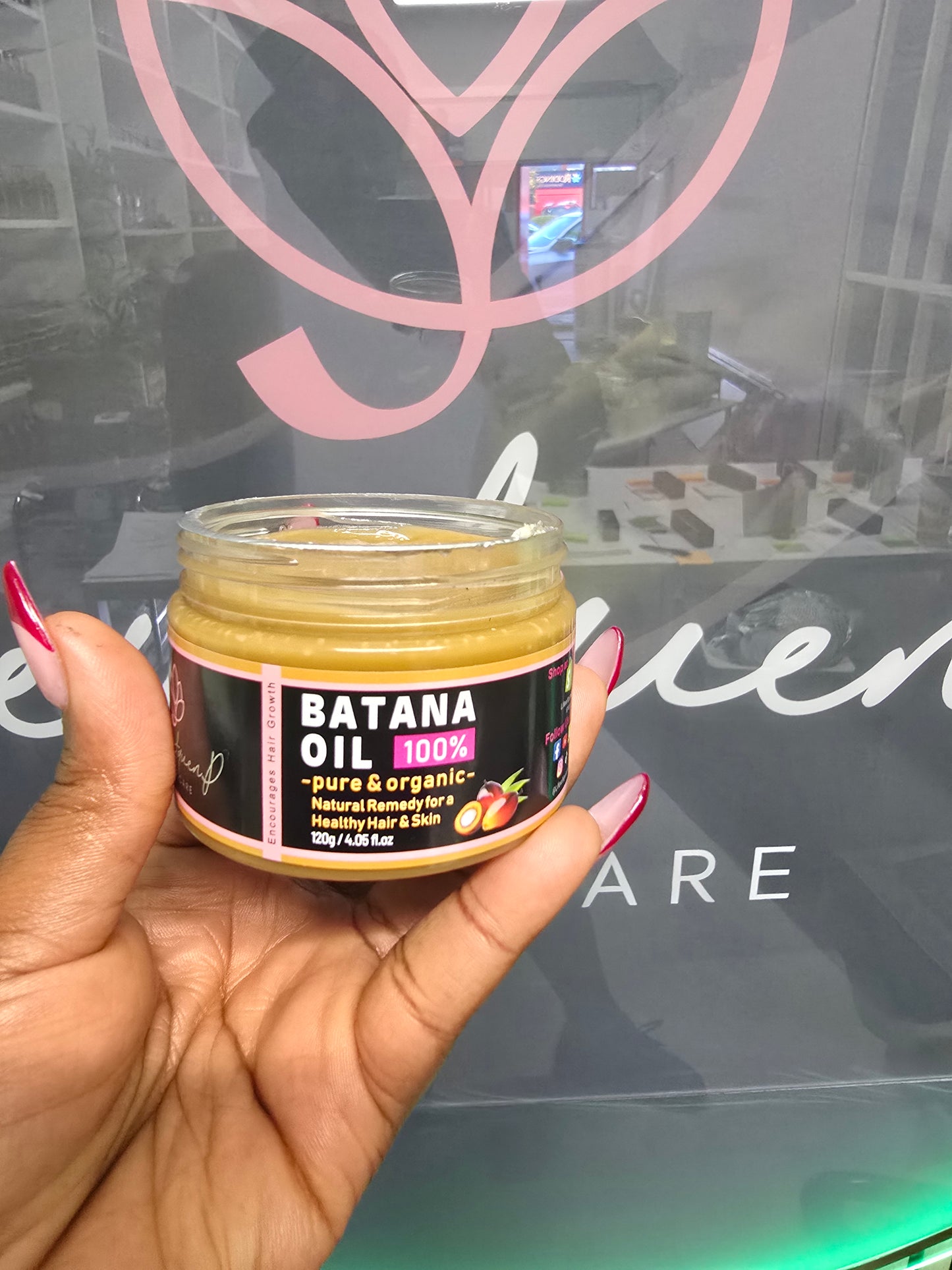 Raw Batana Oil for Hair Growth: 100% Pure  & Organic - Dr. Sebi Batana Oil  Unrefined Promotes Hair thickness for Women & Men  120g